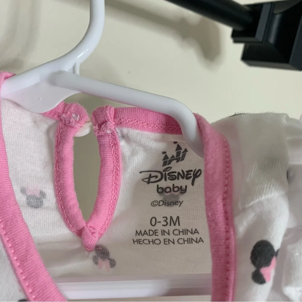 Disney Baby Minnie Mouse Jean Dress Set | 0-3 Months